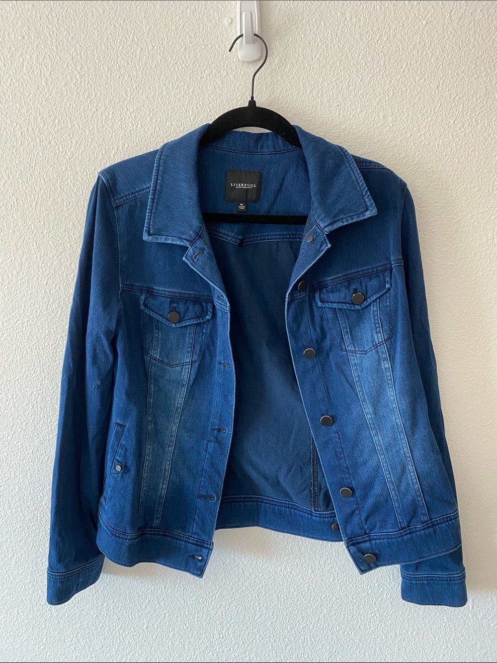 Liverpool Blue Women's Denim Jacket - Classic Jean Trucker